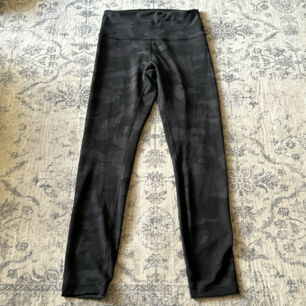 lululemon athletica Black Camo Wunder Train 25” High-Rise Leggings